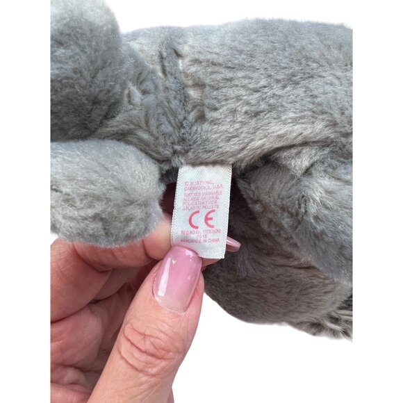 Ty Beanie Baby 2015 Wiggy Sealion Plush Stuffed Animal Toy Gray 6" Collectible - Picture 5 of 5